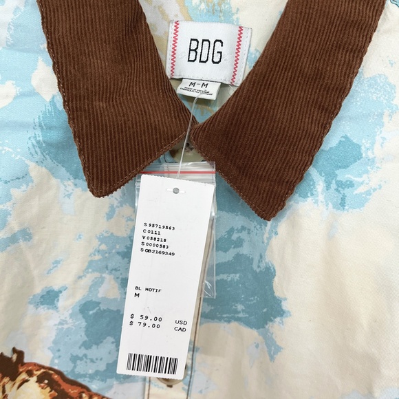 Urban Outfitters Horse Print Twill Chore Shacket Women’s Medium - Picture 11 of 15